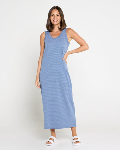 Travel Dress by Cordelia St - Blue Stripe