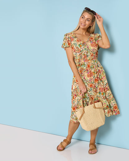 Storybook Dress - Floral Paisley