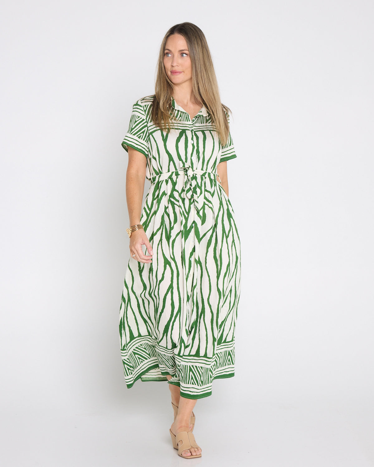 Serengeti Shirt Dress - Green