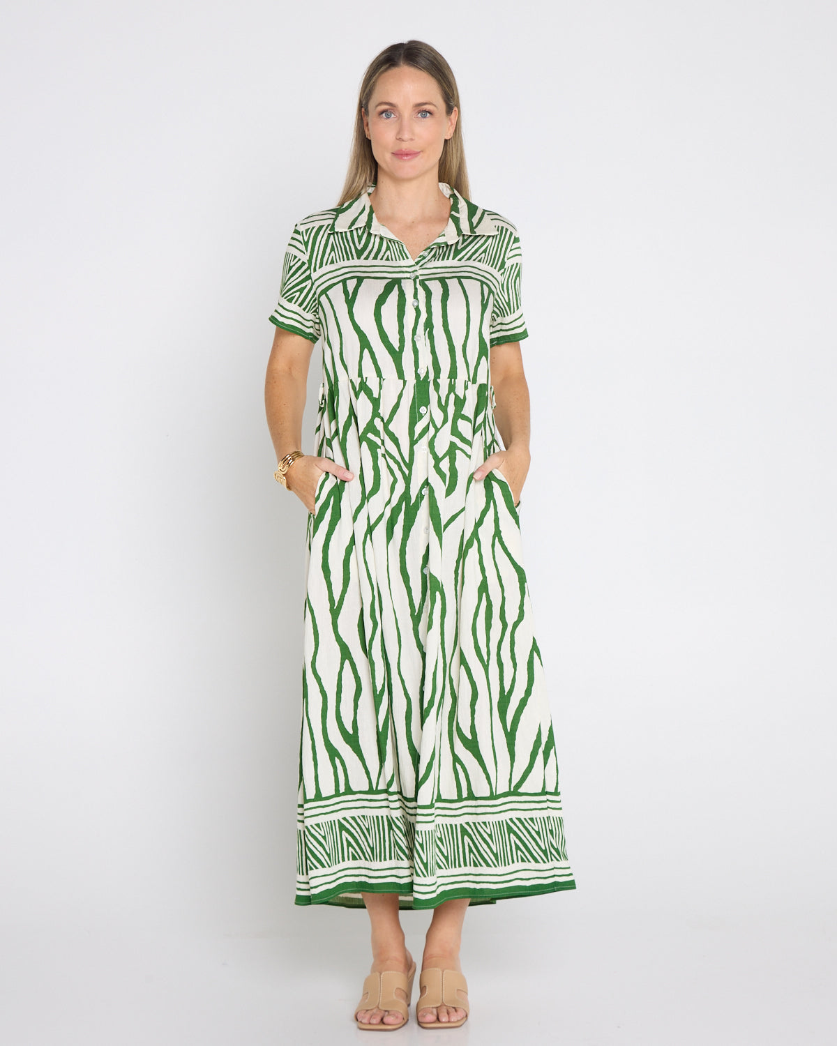 Serengeti Shirt Dress - Green