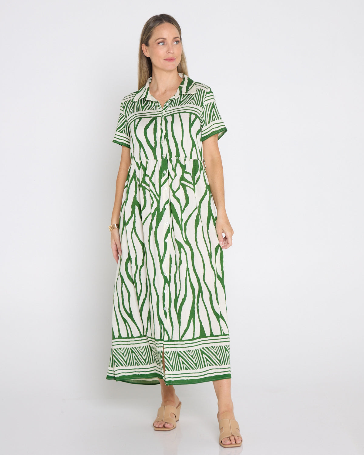 Serengeti Shirt Dress - Green