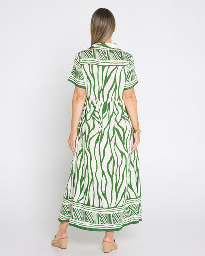 Serengeti Shirt Dress - Green