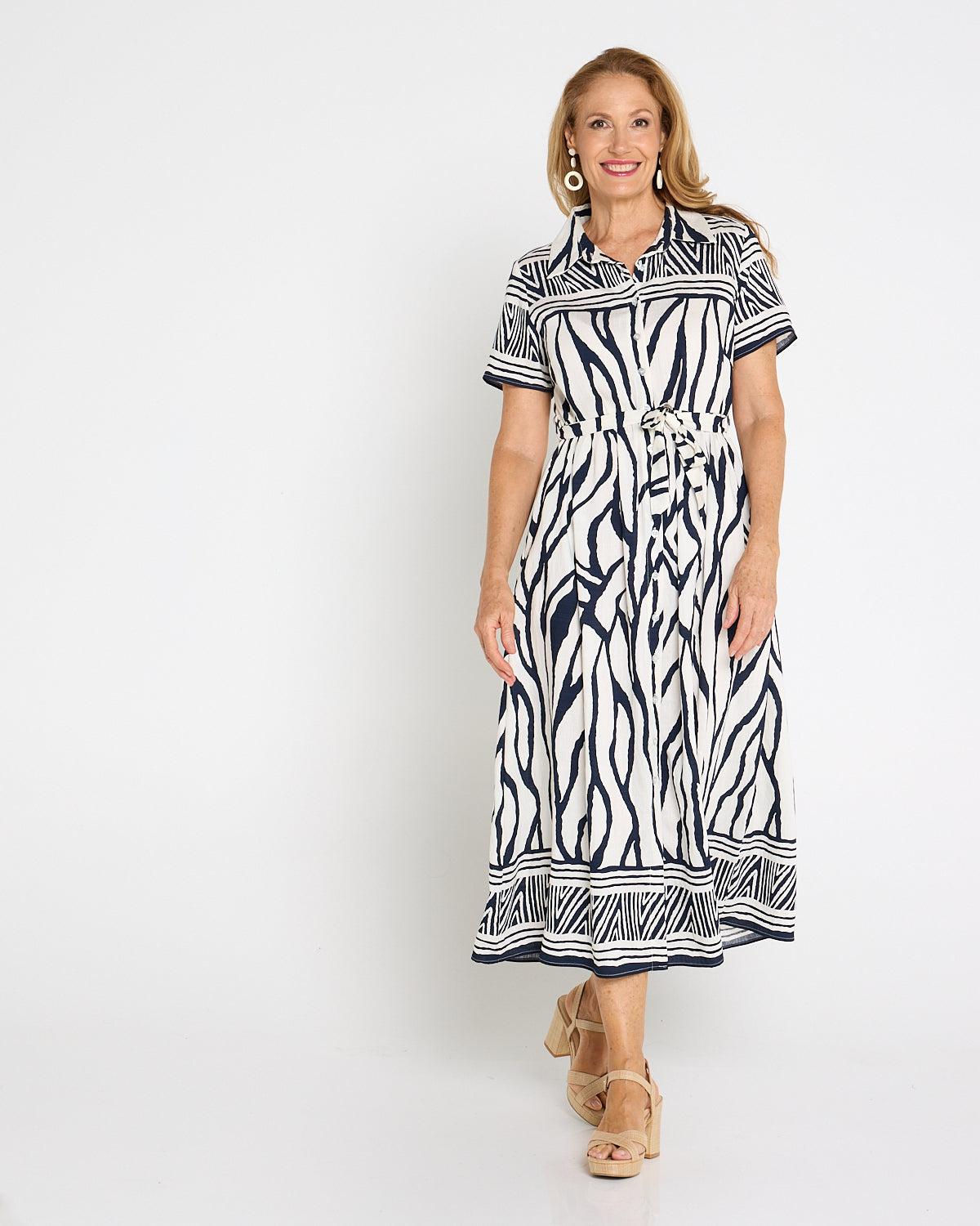 Serengeti Shirt Dress - Navy