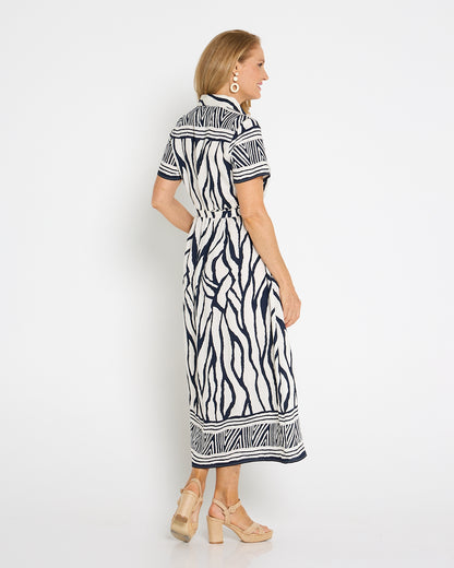 Serengeti Shirt Dress - Navy