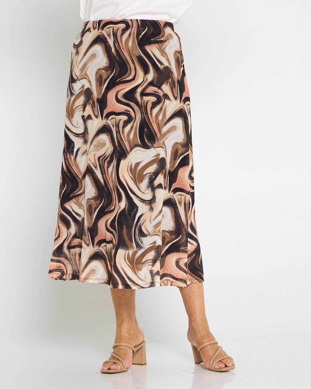 Mavi Mesh Skirt - Latte Swirl