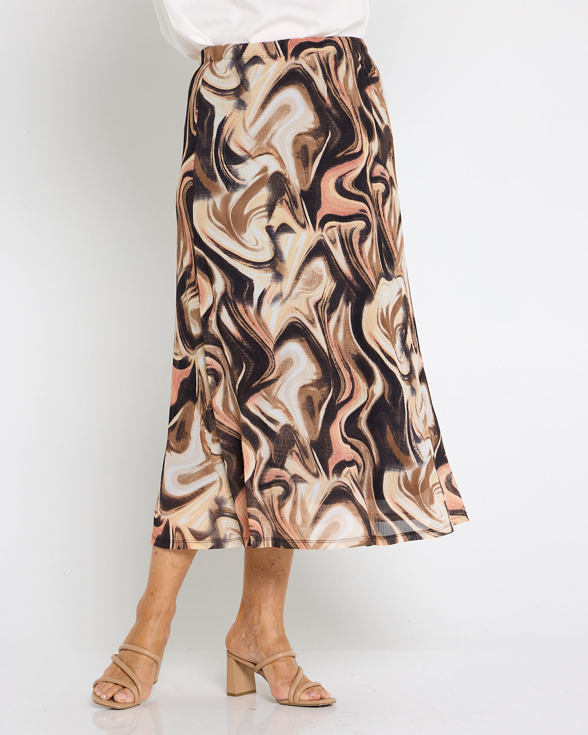 Mavi Mesh Skirt - Latte Swirl