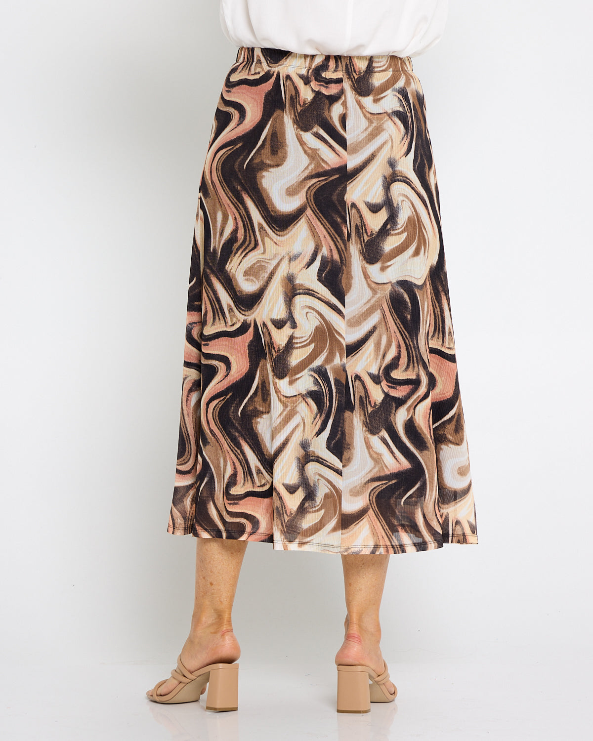 Mavi Mesh Skirt - Latte Swirl