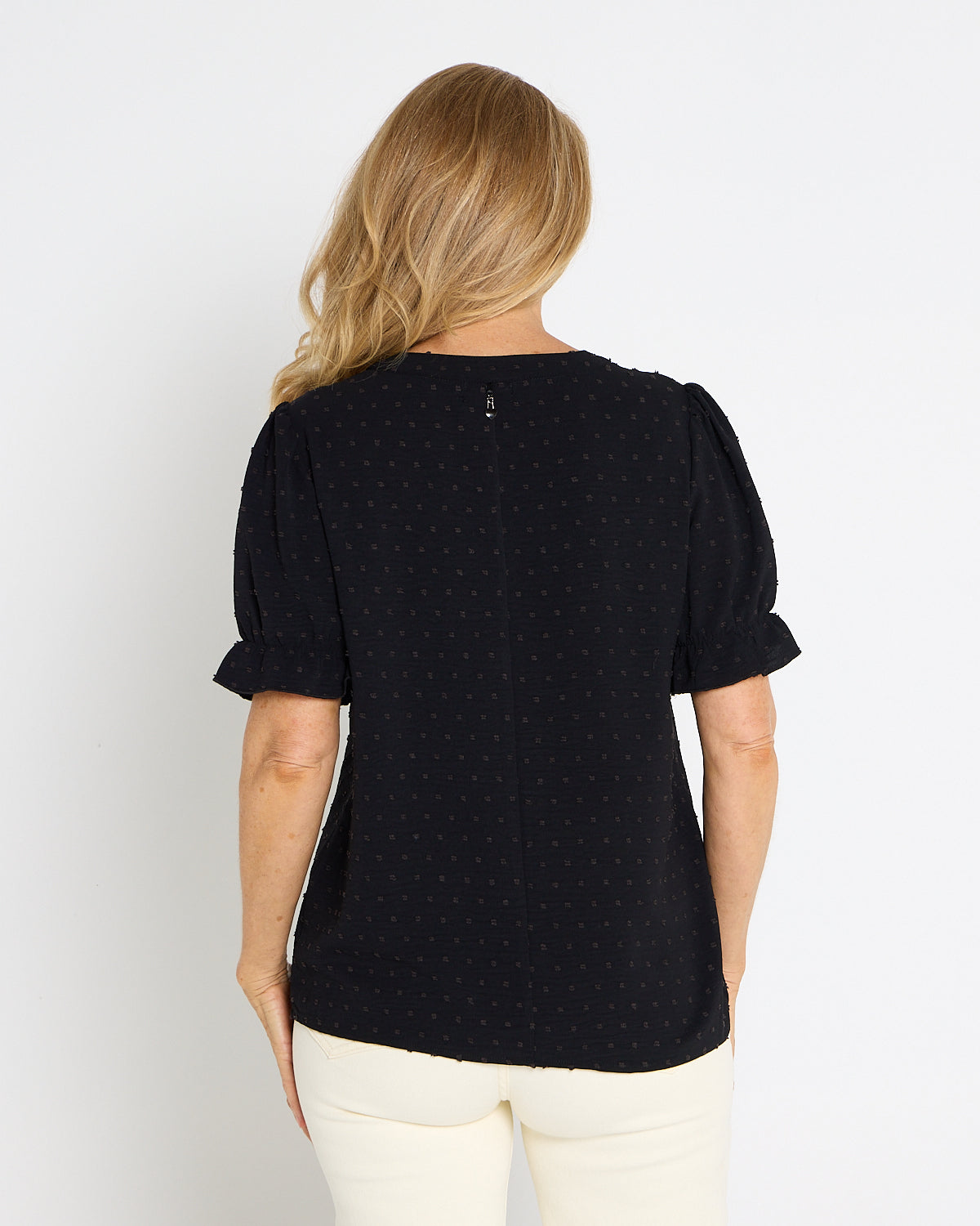 Sierra Top - Folk Floral Black