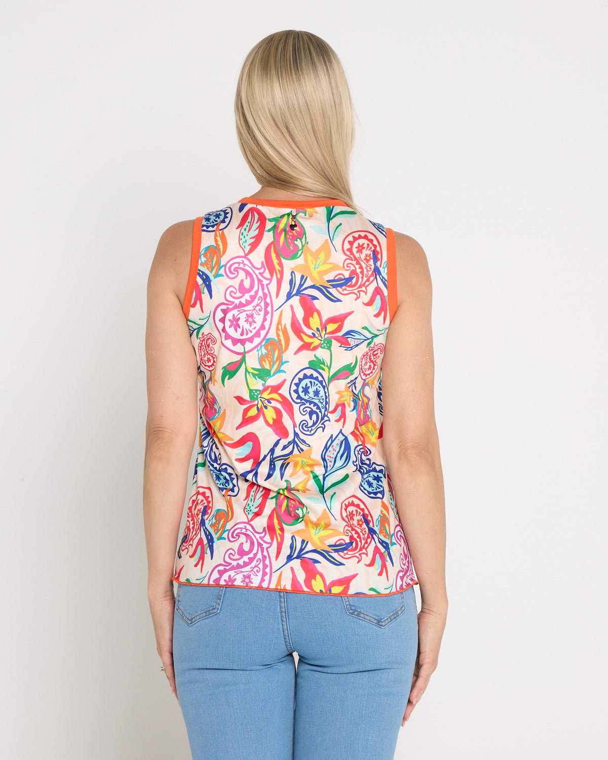 Tijuana Tank Top - Dragonfruit Floral