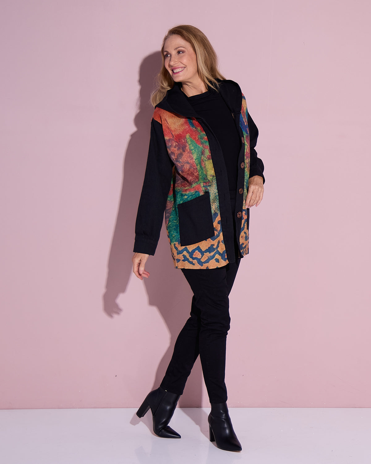 Ari Chenille Knit & Canvas Jacket - Bloomscape