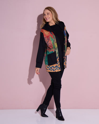 Ari Chenille Knit & Canvas Jacket - Bloomscape