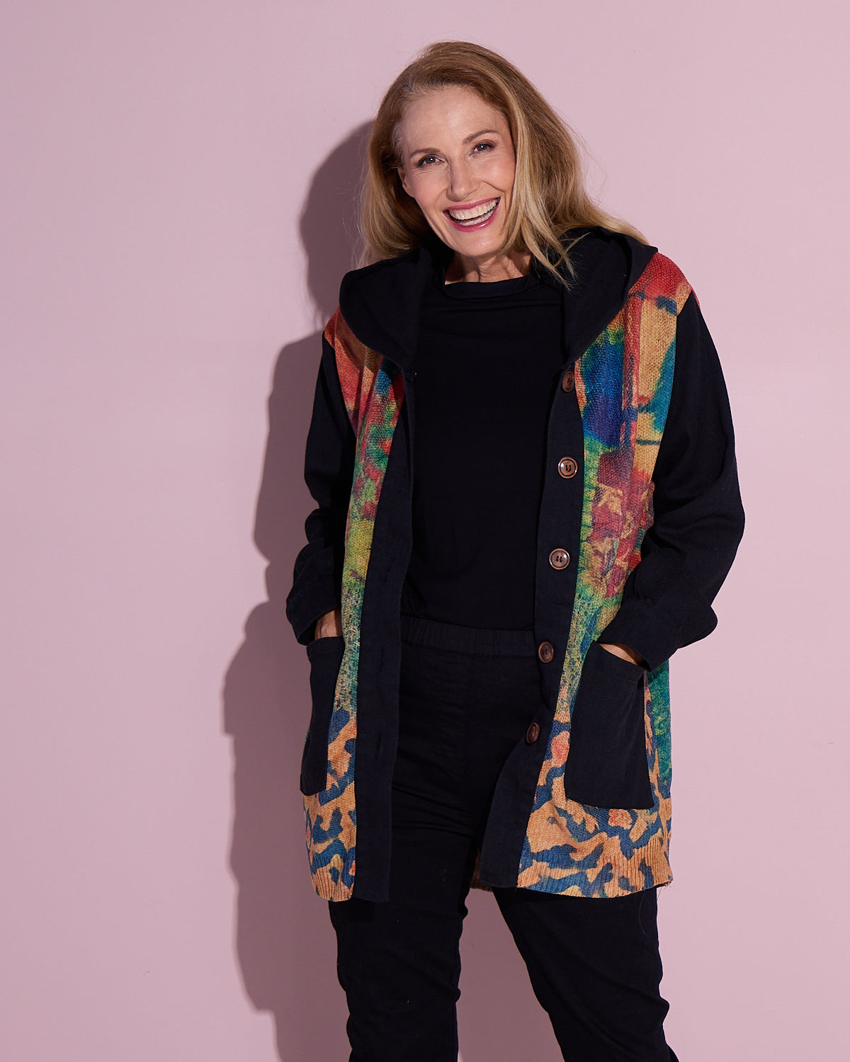 Ari Chenille Knit & Canvas Jacket - Bloomscape