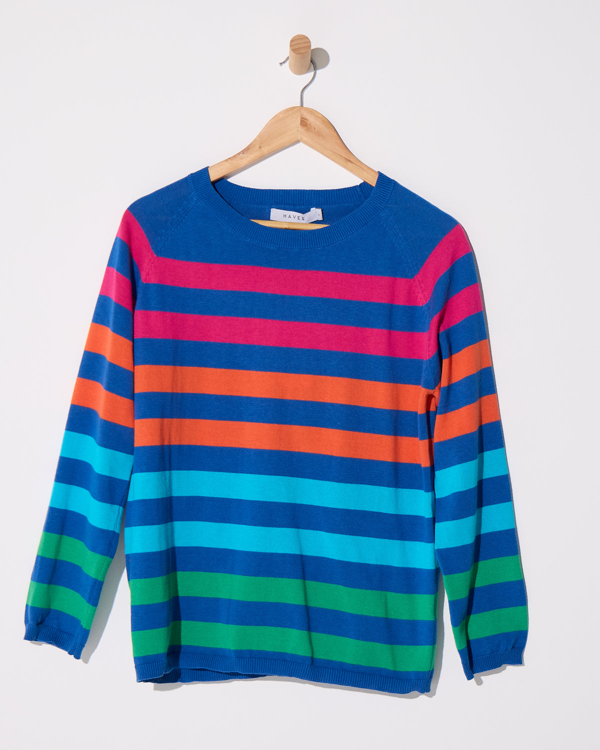 Vermont Stripe Jumper - Cobalt