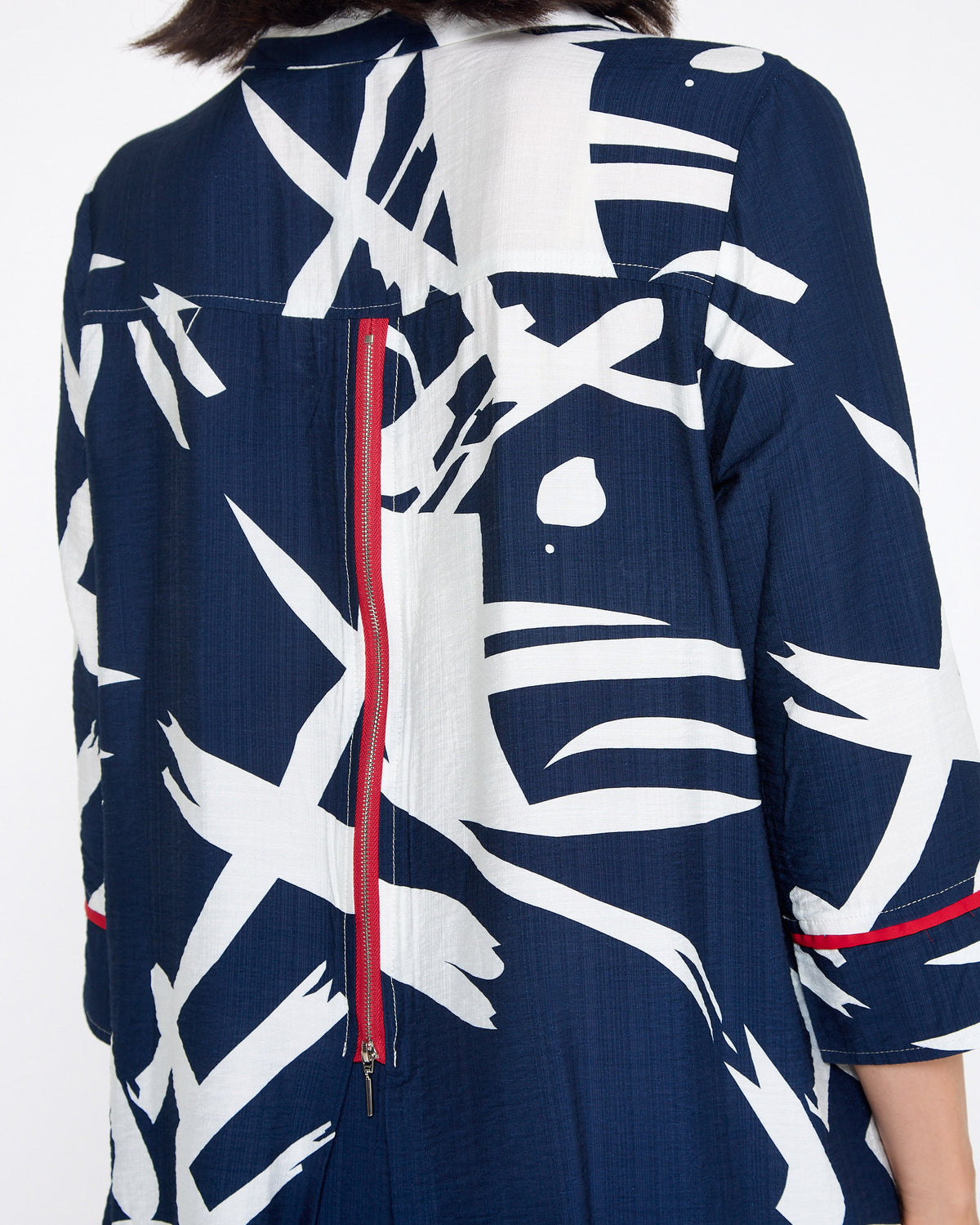 Salisbury Shirt - Navy Brushwork