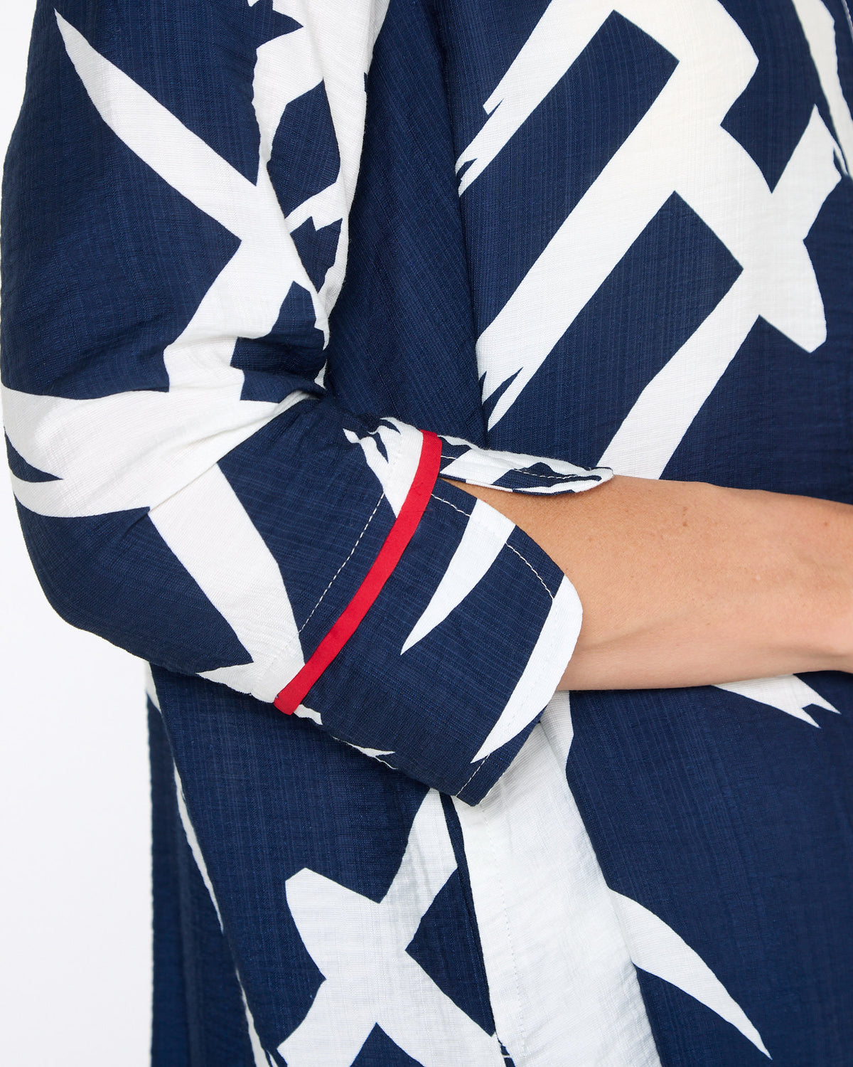 Salisbury Shirt - Navy Brushwork