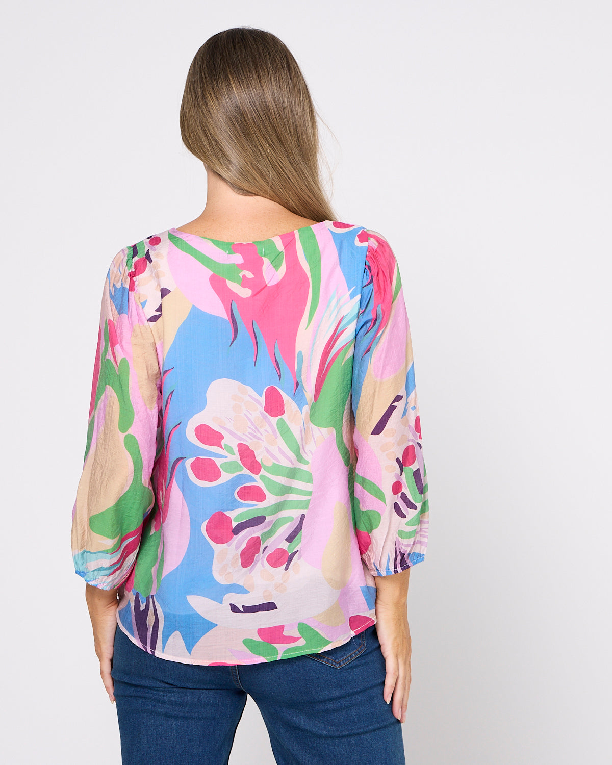 Bonita Blouse - Malibu Swirl