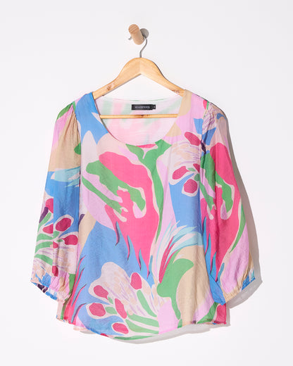 Bonita Blouse - Malibu Swirl