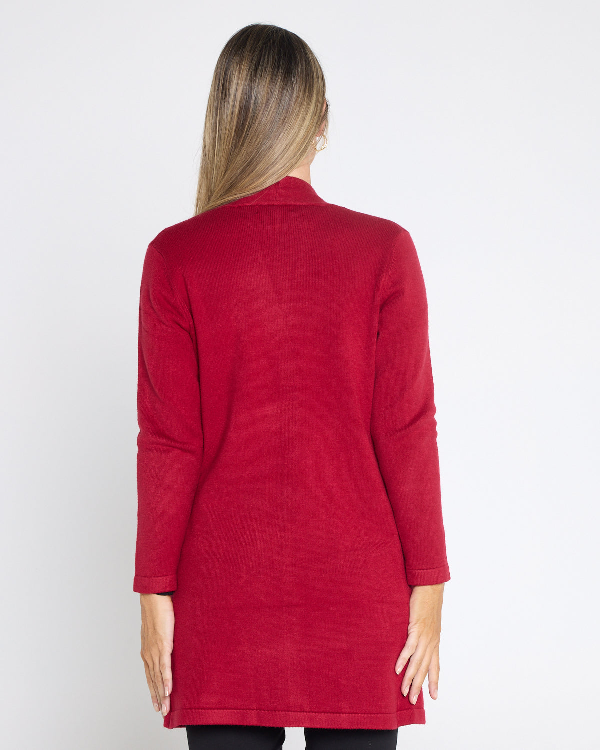 Salima Knit Cardigan - Burgundy