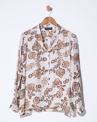 Veronica Blouse - Natural Floral