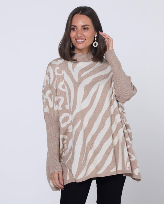 Safari Knit Tunic - Sand
