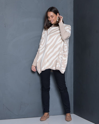 Safari Knit Tunic - Sand