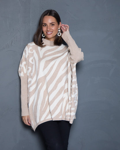 Safari Knit Tunic - Sand