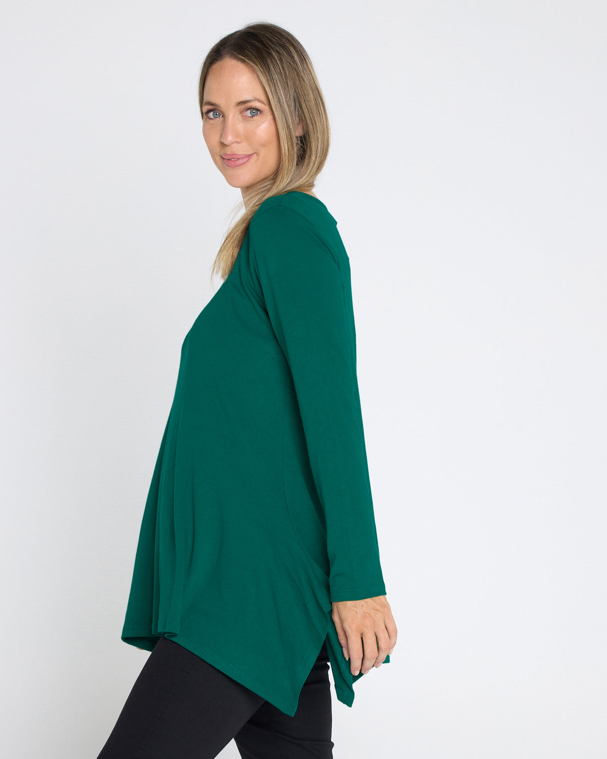 Andrea Long Sleeve Top - Forest