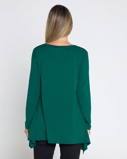 Andrea Long Sleeve Top - Forest