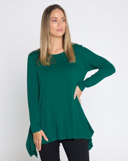 Andrea Long Sleeve Top - Forest
