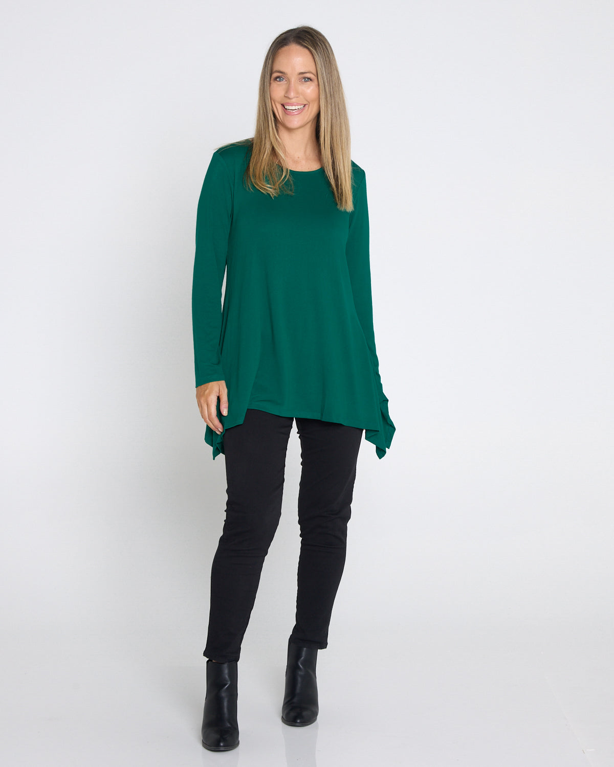 Andrea Long Sleeve Top - Forest