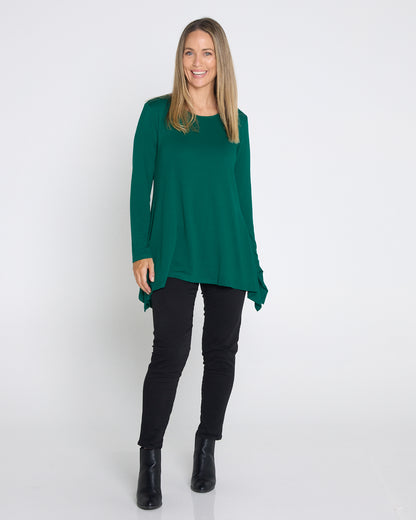 Andrea Long Sleeve Top - Forest