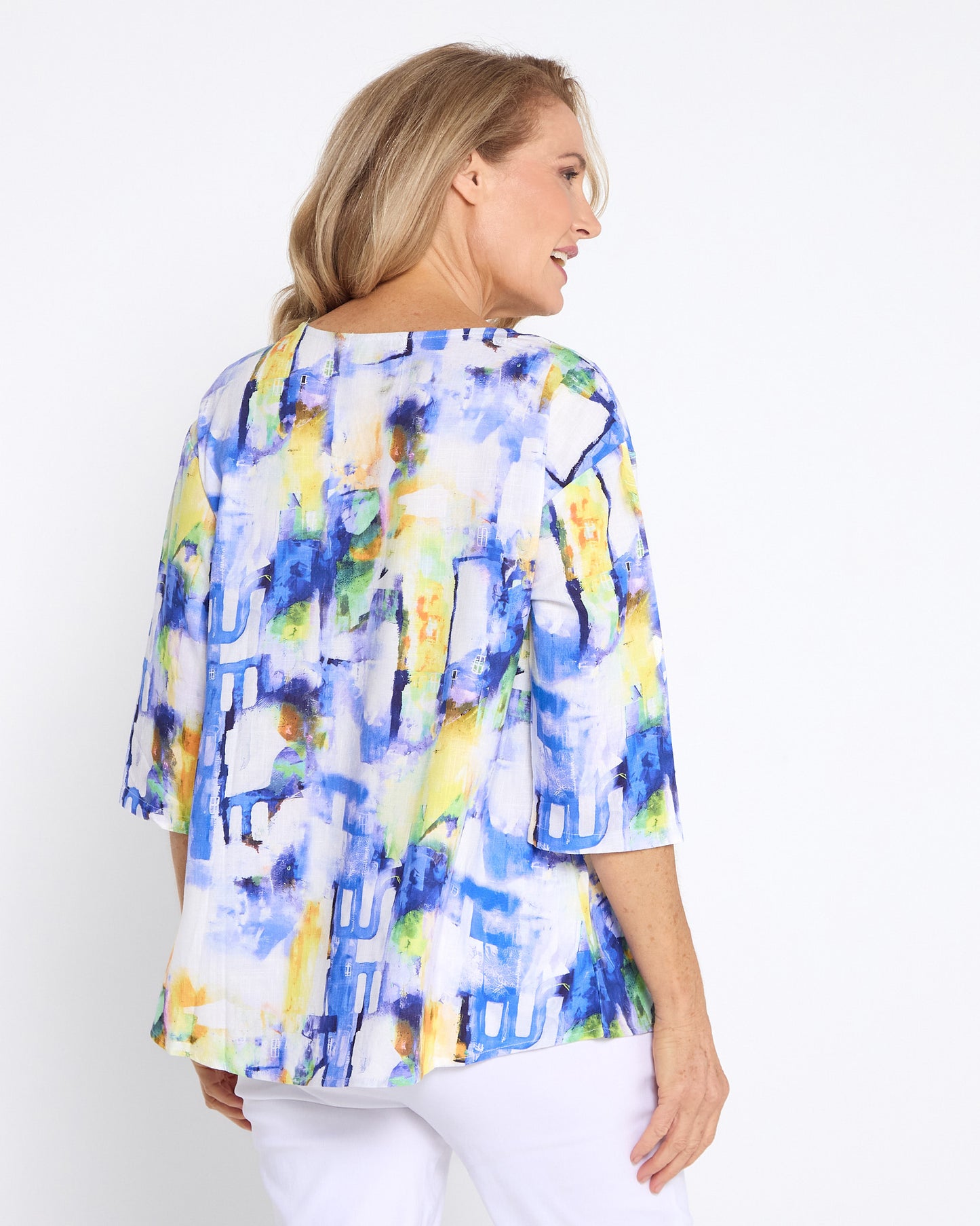 Florence Top - Cobalt Wash