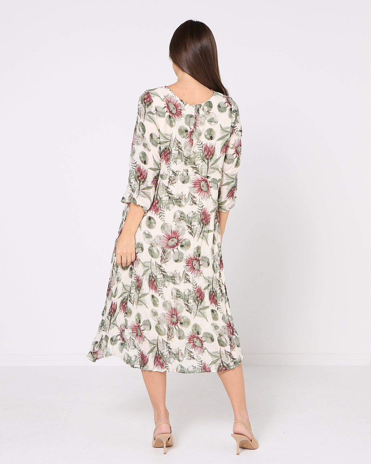 Sleeved Waterhouse Dress - Botanical Garden