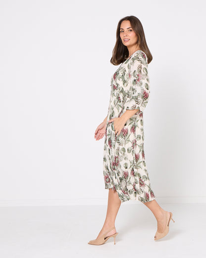 Sleeved Waterhouse Dress - Botanical Garden