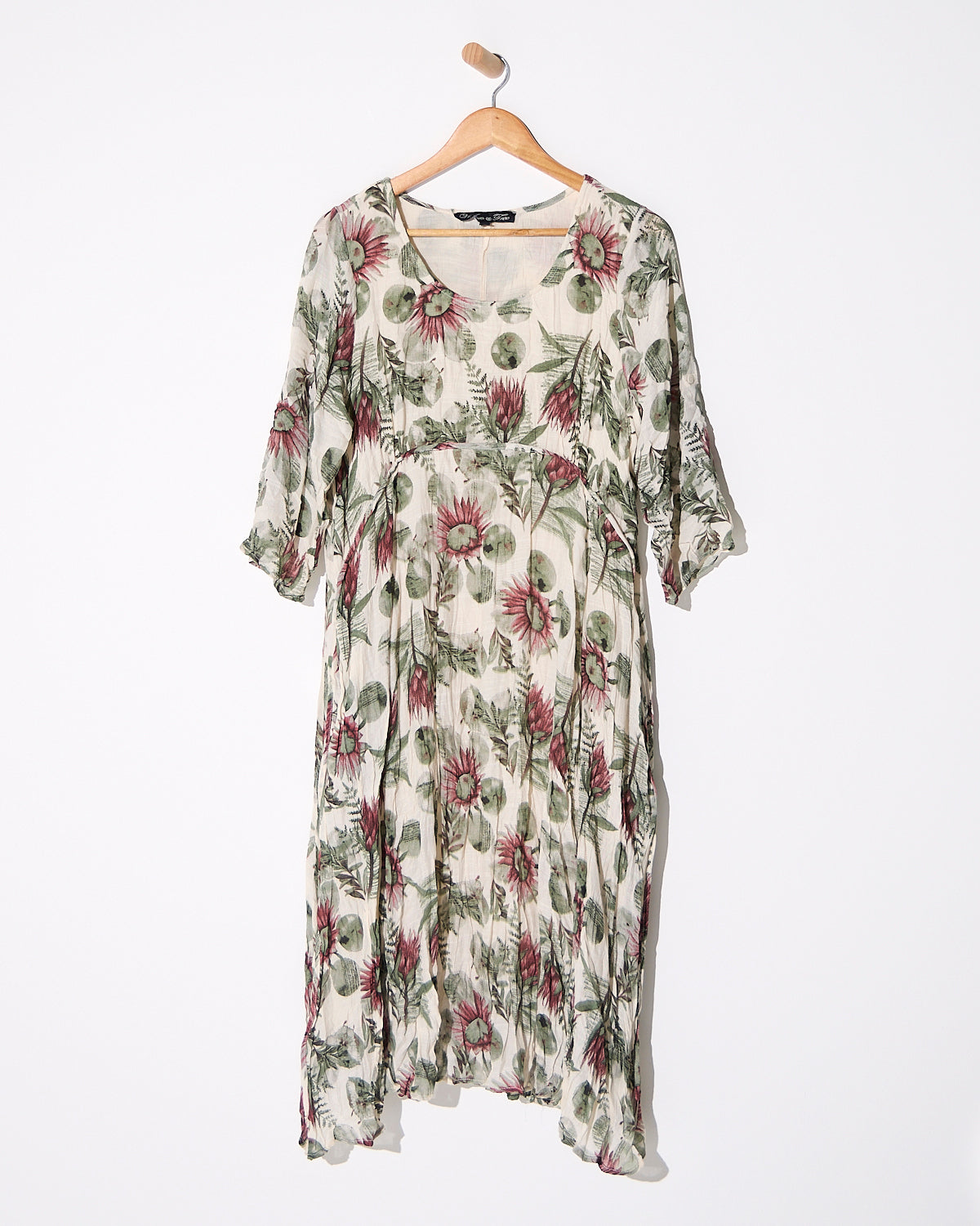 Sleeved Waterhouse Dress - Botanical Garden