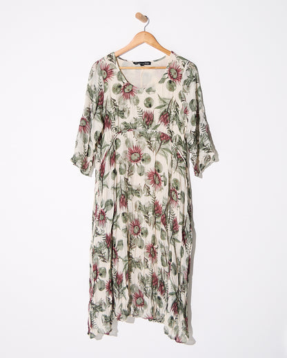 Sleeved Waterhouse Dress - Botanical Garden