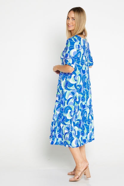 Waterhouse Dress - Ocean Swirl