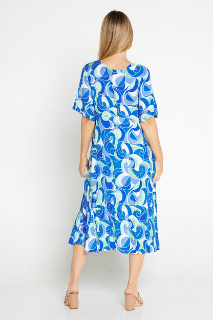Waterhouse Dress - Ocean Swirl