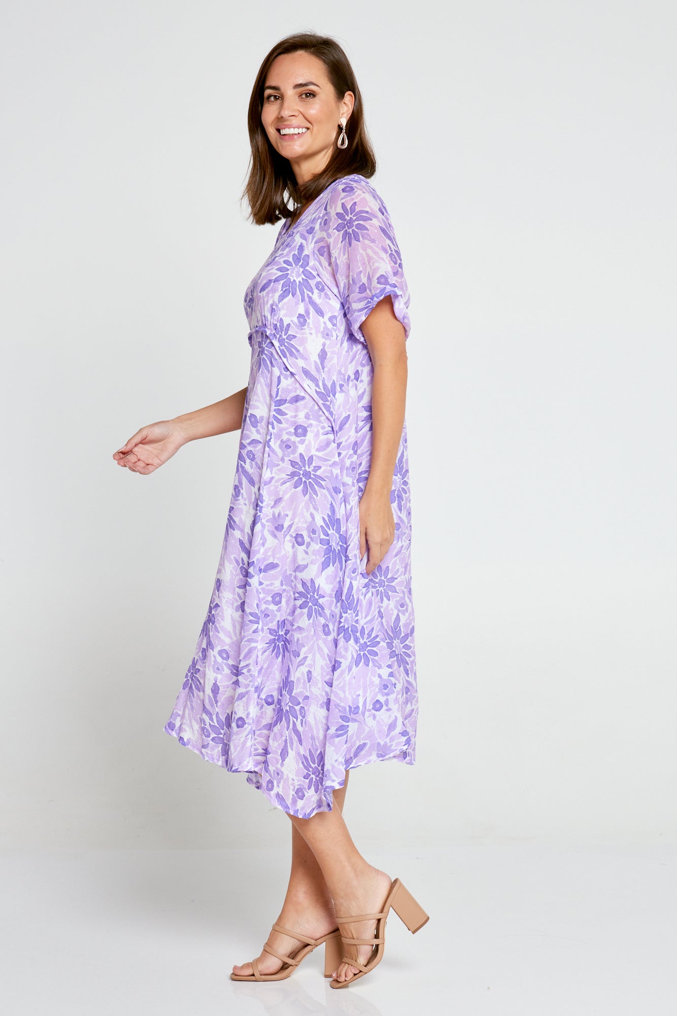 Rossetti Dress - Purple Floral