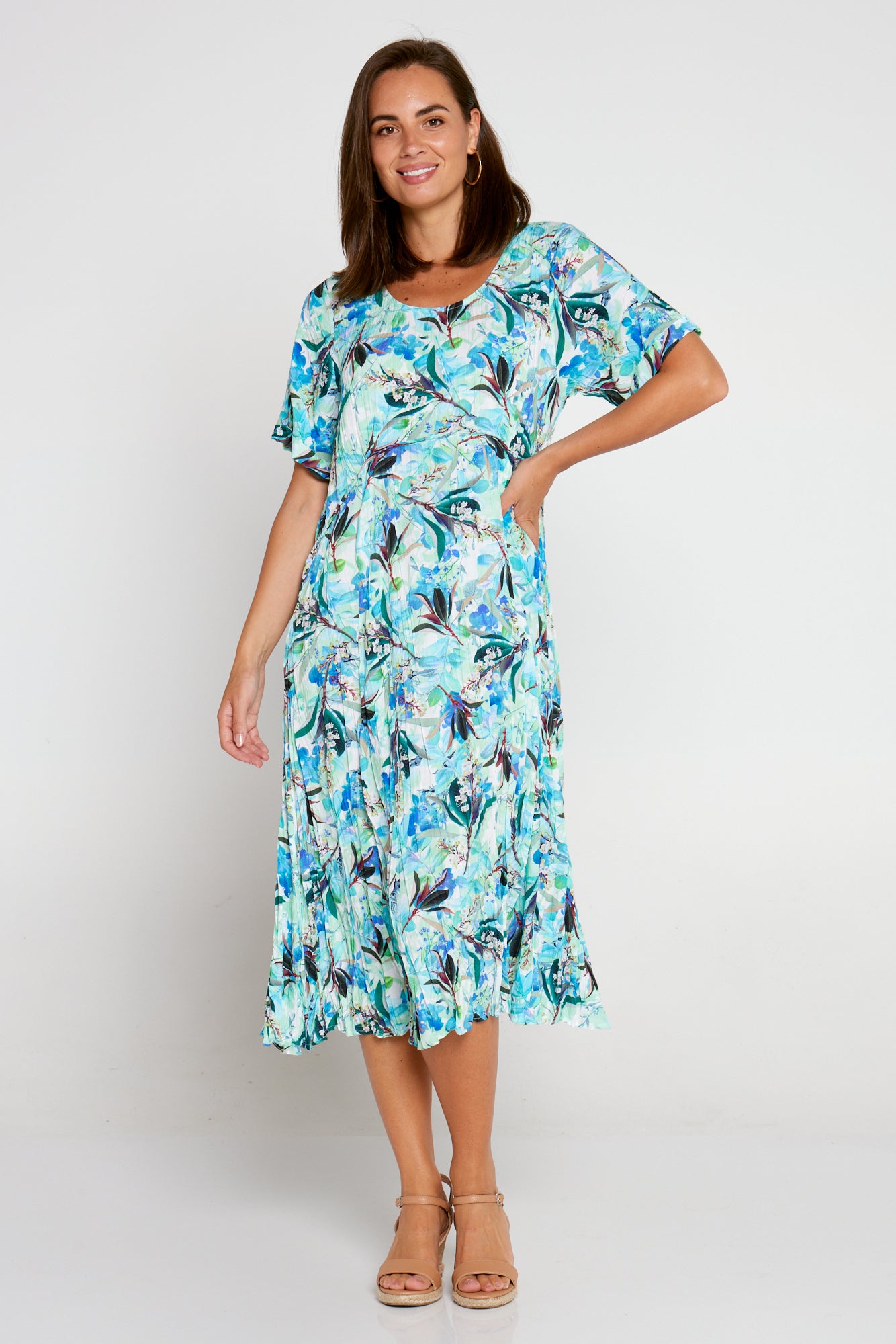 Waterhouse Linen Dress - Mint Magnolia
