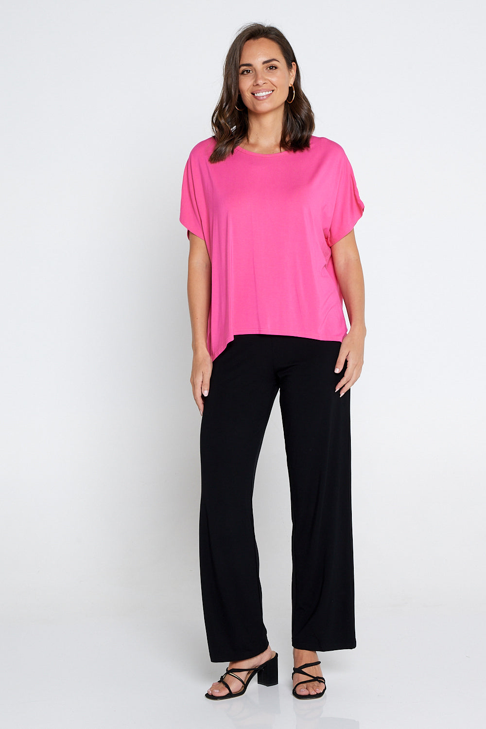 Olivia Bamboo Top - Hot Pink