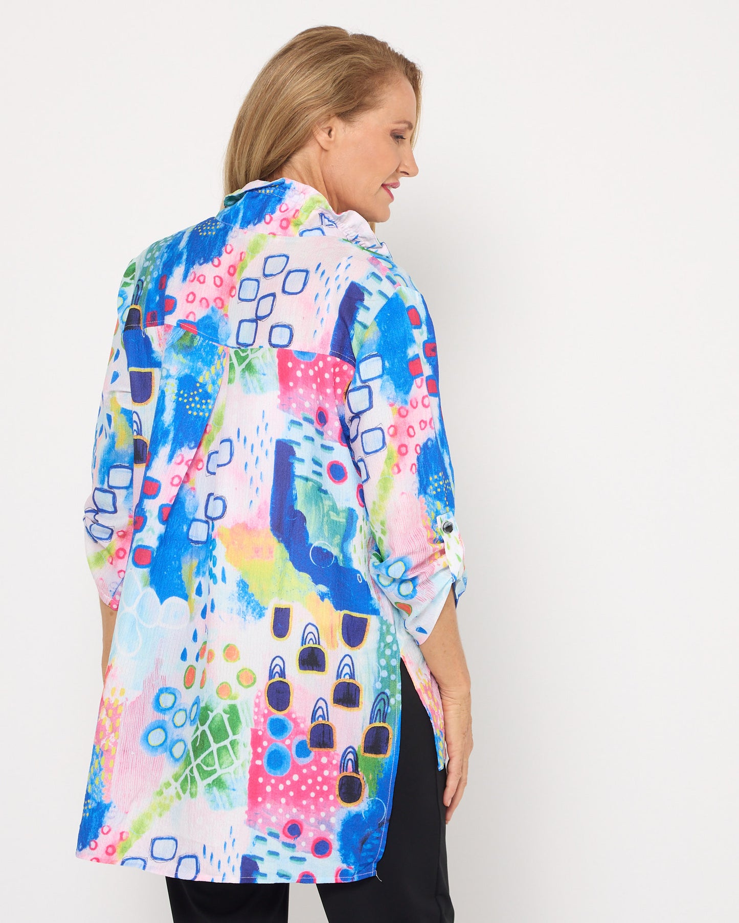 Monet Textured Shirt - Colour Burst