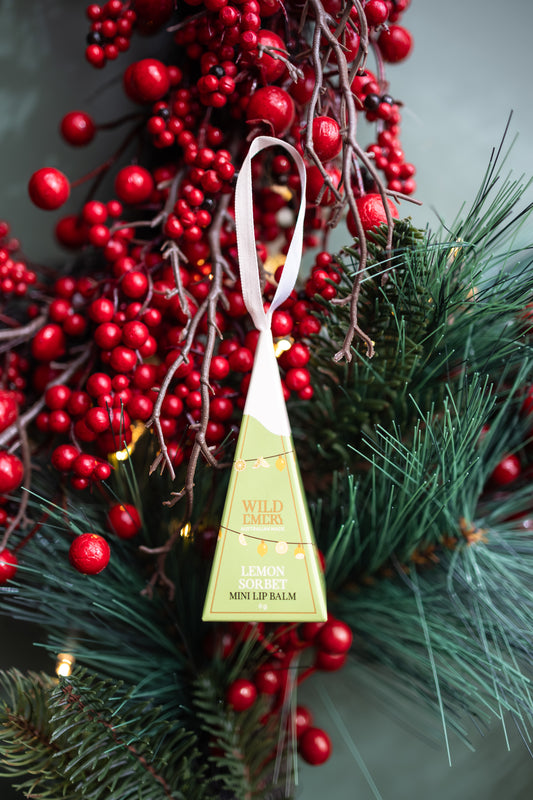 Lemon Sorbet Mini Lip Balm Ornament