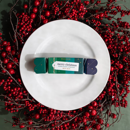 Merry Christmas Shower Steamer x Mini Lip Balm Bon Bon