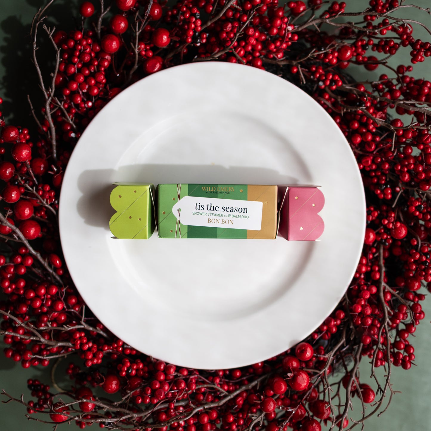 Tis The Season Shower Steamer x Mini Lip Balm Bon Bon