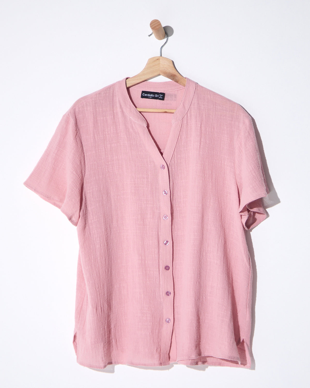 Rebecca Nehru Shirt - Rose