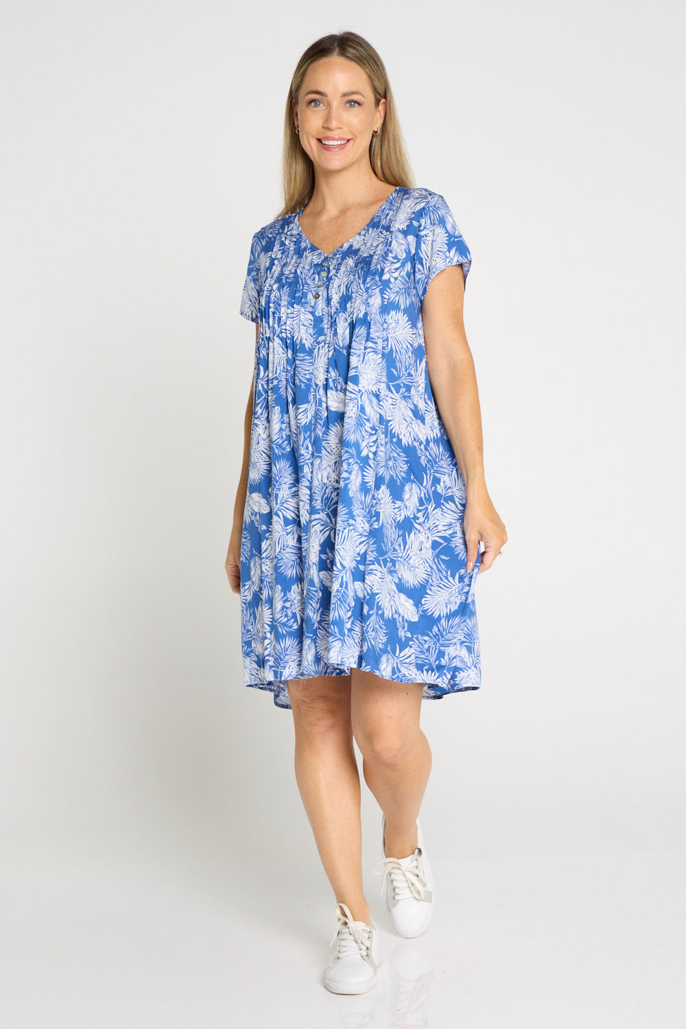 Isla Petite Dress - Blue Breeze