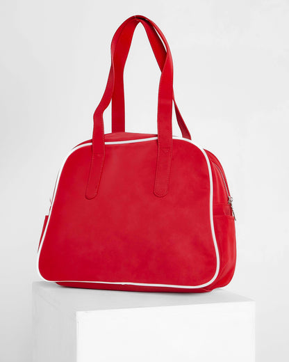 Daisy Retro Bowling Bag - Red
