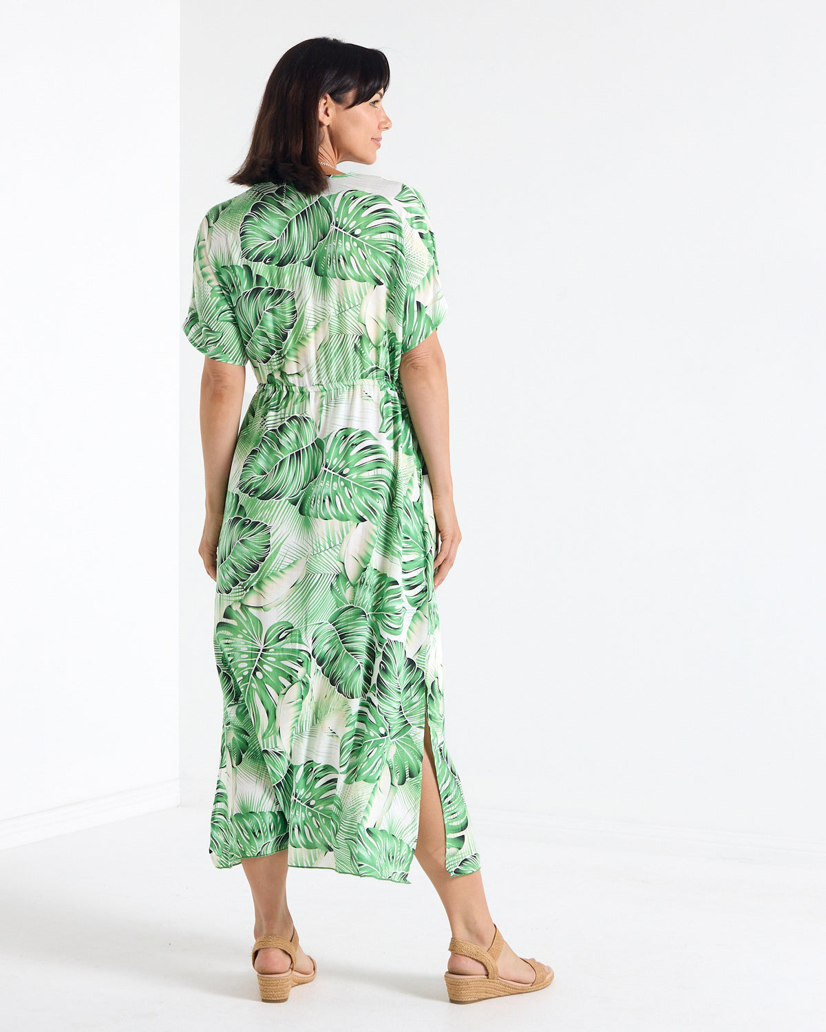Sterling Dress - Emerald Palms