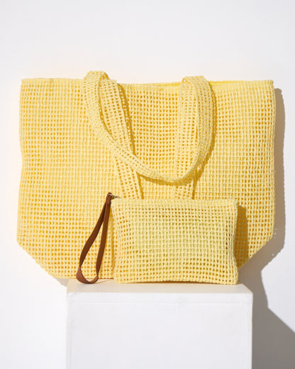Beach Bag & Clutch Set - Sunshine